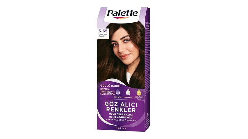 Palette Eye-Catching Colors Hair Dye 3.65 Chocolate Brown 50 ml
