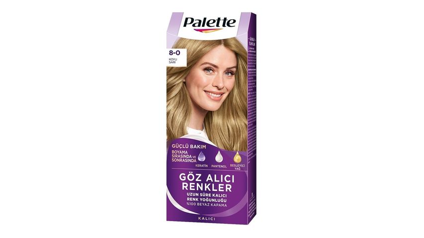 Palette Eye-Catching Colors Hair Dye 8.0 Dark Blonde 50 ml