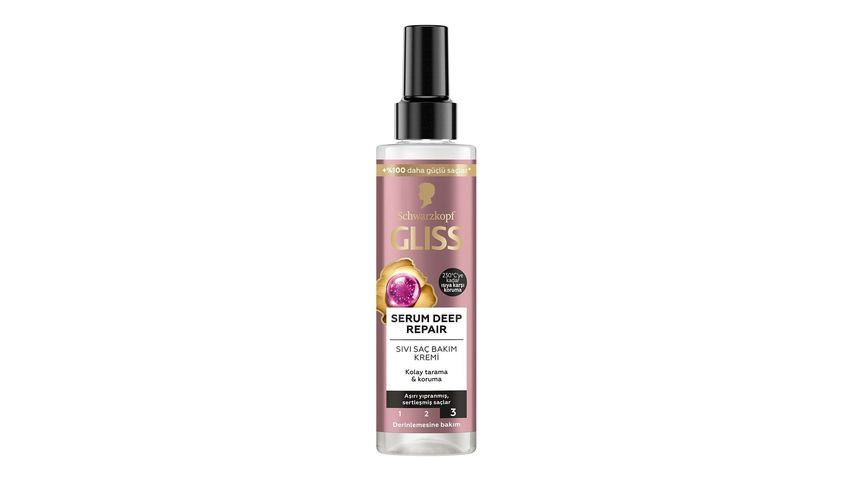 Gliss Serum Deep Repair Onarıcı Biotin Kompleksi & Şakayık Çiçeği Özlü Sıvı Saç Kremi 200 ml