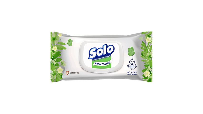 Solo Spring Fresh Wet Wipes 90 pcs