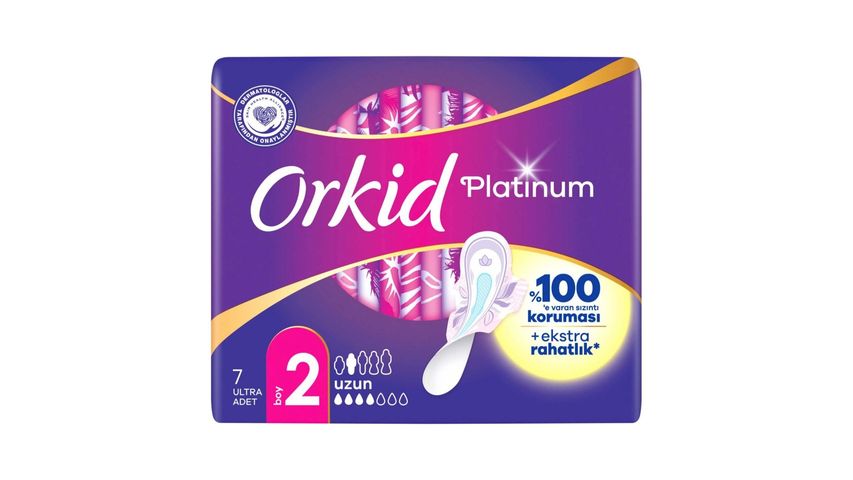 Orkid Platinum Hijyenik Ped Uzun 7'li