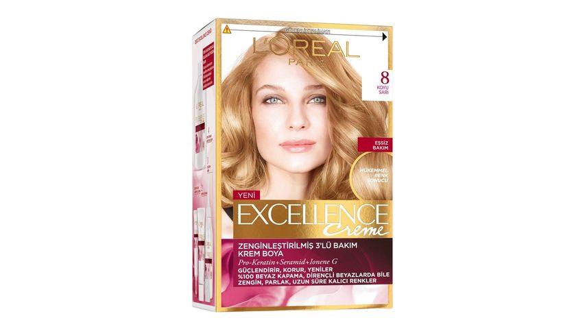 L'Oréal Paris Excellence Creme 8 Koyu Sarı Saç Boyası