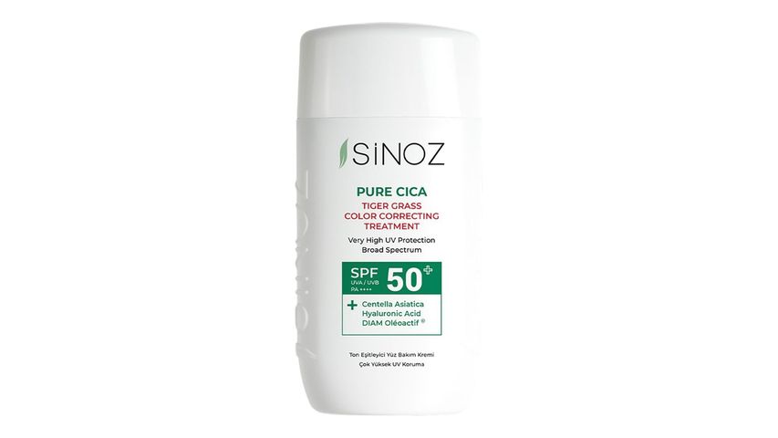 Sinoz Cica Anında Ton Eşitleyici Sıvı Güneş Kremi SPF50+ Mineral Güneş Filtreleri 50 ml