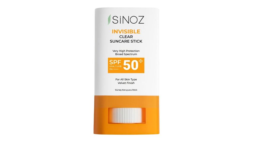 Sinoz SPF50+ Şeffaf Stick Günlük Kullanım Güneş Kremi 15 g
