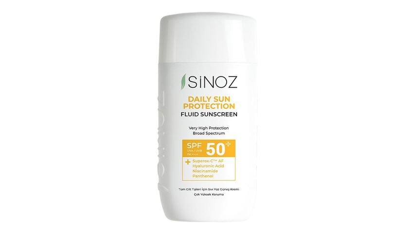 Sinoz Daily Use SPF50+ Colorless Liquid Sunscreen 50 ml
