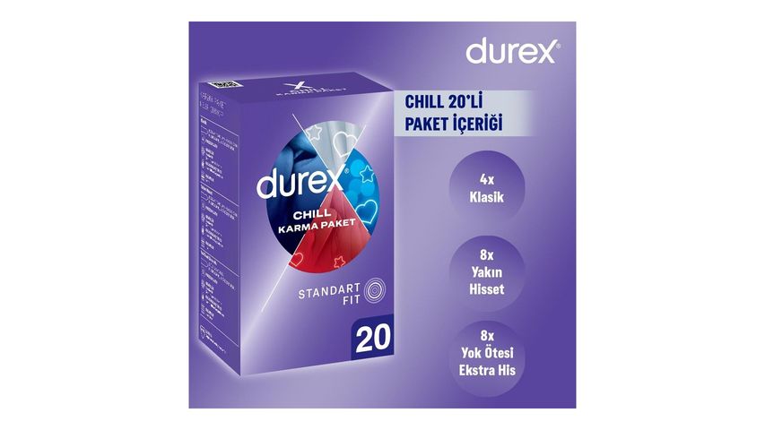 Durex Chill Karma Paket Prezervatif 20'li