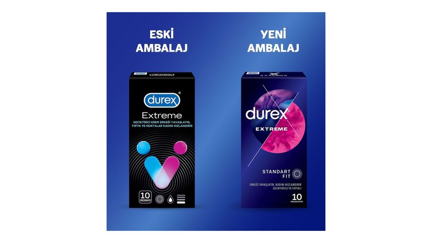 Durex Extreme Geciktiricili ve Tırtıklı Prezervatif 10'lu