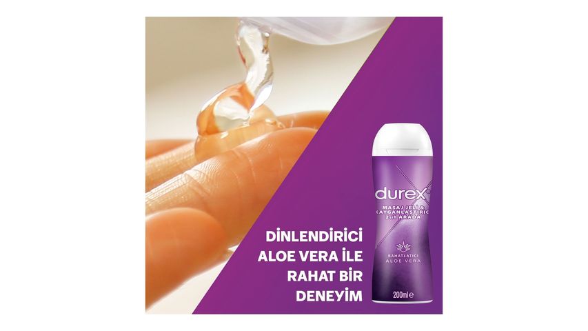 Durex Aloe Vera 2 in 1 Lubricant & Massage Gel 200 ml