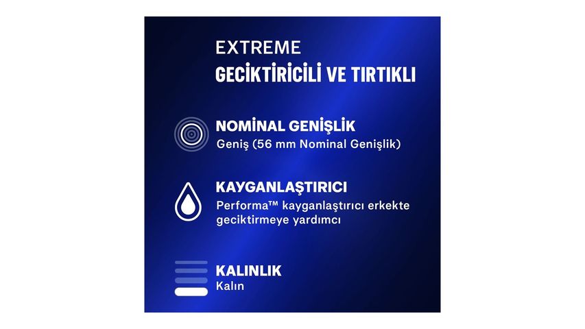 Durex Extreme Geciktiricili ve Tırtıklı Prezervatif 10'lu