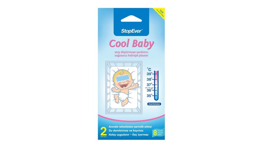 StopEver Cool Baby Ateş Düşürmeye Yardımcı Plaster