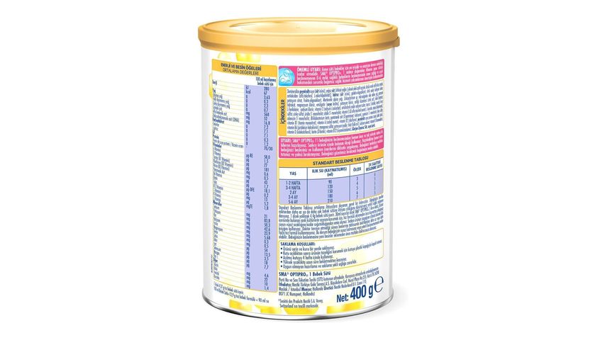 Sma Optipro 1 Infant Milk 0-6 Months 400 g