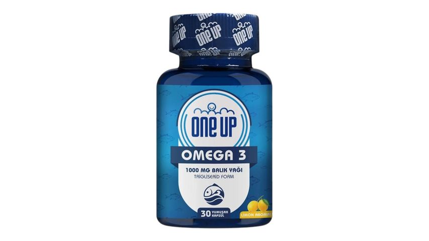 One Up Omega 3 1000 mg 30 Kapsül Limon