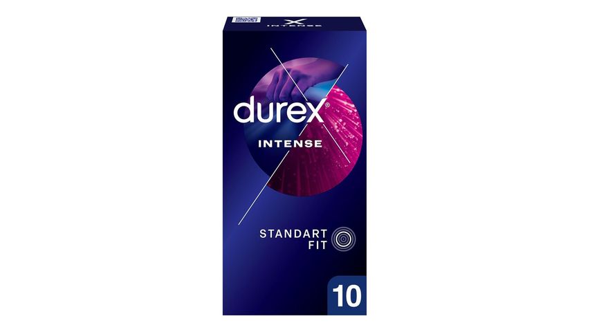 Durex Intense Uyarıcı Jelli ve Tırtıklı Prezervatif 10'lu