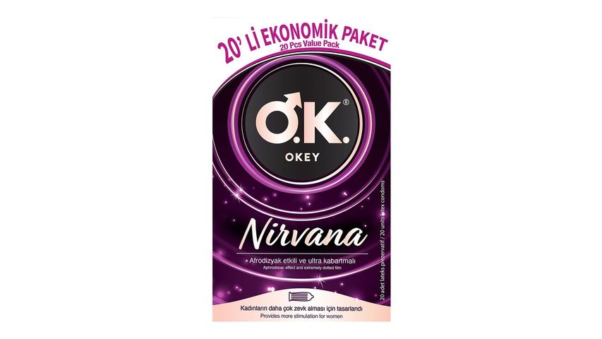 Okey Nirvana Ekonomik Prezervatif 20'li