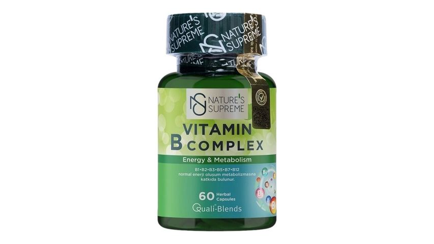 Nature's Supreme Vitamin B Complex 60 Kapsül
