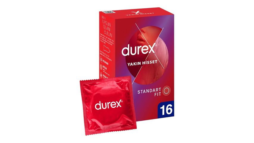 Durex Close Feel Standard Fit Thin Condoms 16 Pack