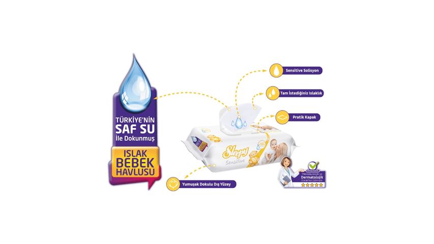 Sleepy Sensitive Islak Havlu 90'lı