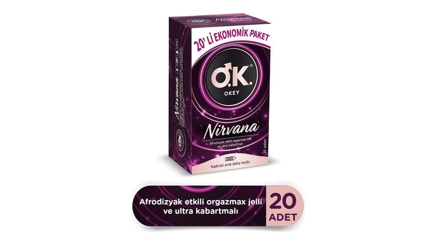 Okey Nirvana Ekonomik Prezervatif 20'li
