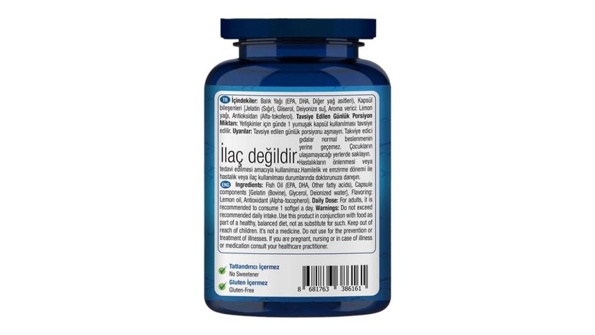 One Up Omega 3 1000 mg 30 Kapsül Limon