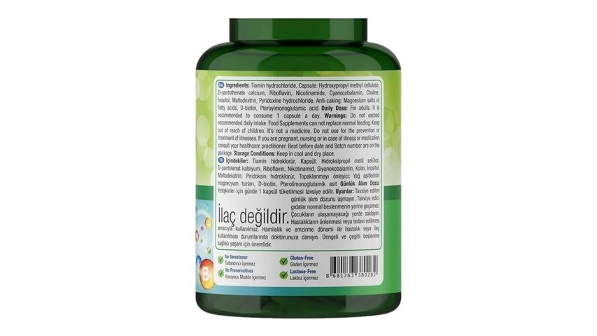 Nature's Supreme Vitamin B Complex 60 Kapsül