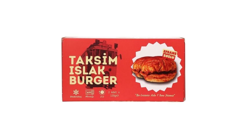 Taksim Islak Burger Donuk 2 x 135 g