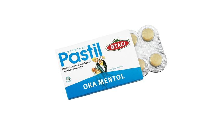 Otacı Oka Mentol Bitkisel Pastil 16'lı