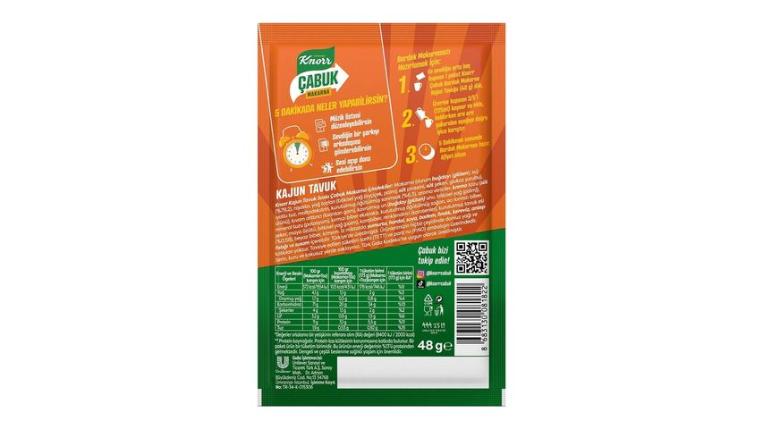 Knorr Çabuk Kajun Tavuk Makarna 48 g