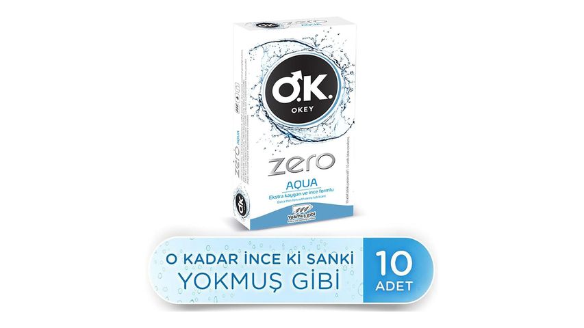 Okey Zero Aqua Prezervatif 10'lu