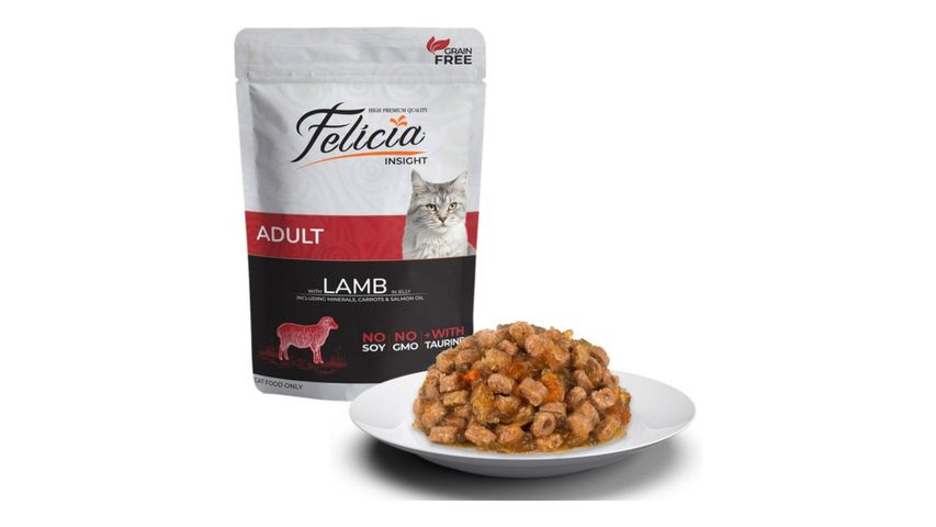 Felicia Kuzu Etli Tahılsız Yetişkin Yaş Kedi Maması 85 g