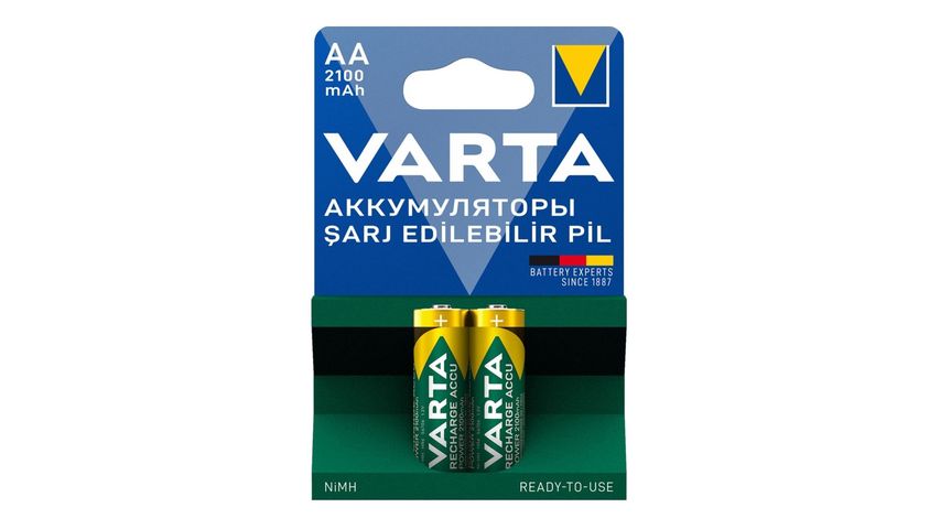 Varta Rechargeable Battery 2 Pack AA 2100 mAh