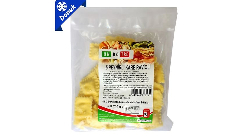 Undotre 5 Peynirli Kare Ravioli 200 g