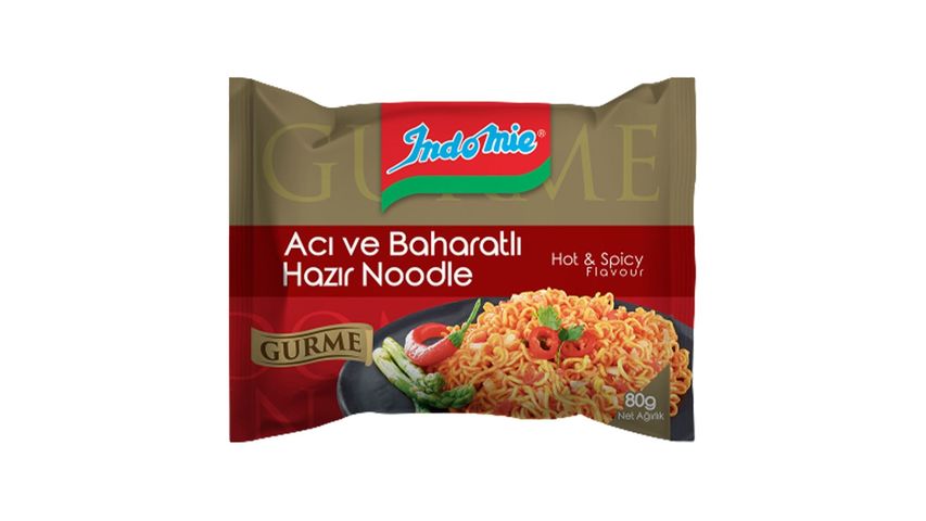 Indomie Gurme Acı ve Baharatlı Hazır Noodle 80 g
