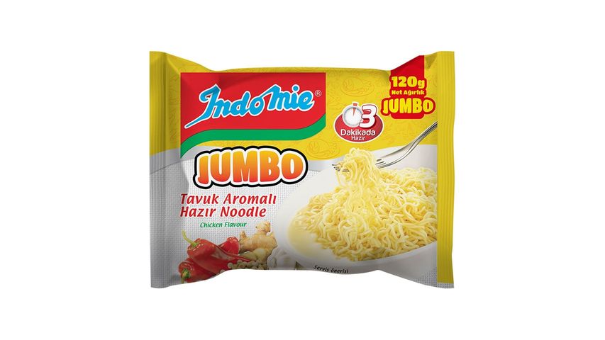 Indomie Jumbo Paket Tavuk Aromalı Noodle 120 g