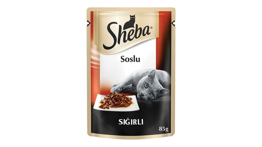 Sheba Pouch Beef Cat Food 85 g