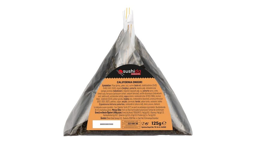 Sushida Onigiri California 125 g