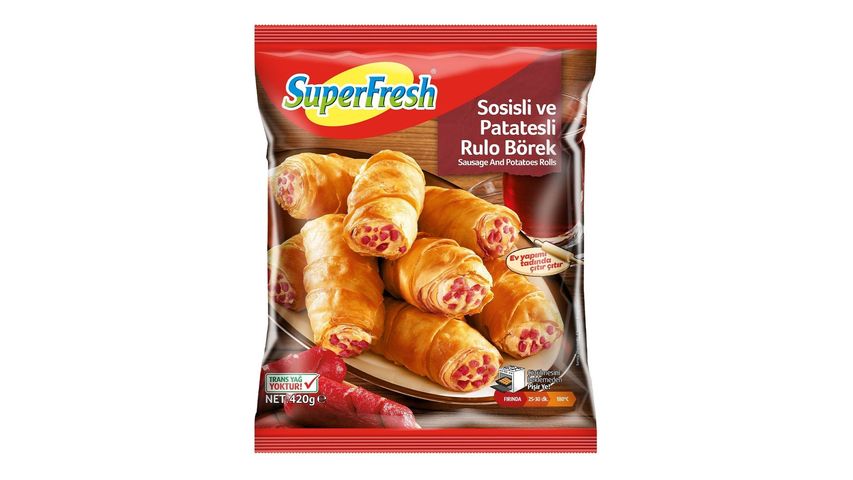 SuperFresh Sausage & Potato Rolled Pastry 420 g