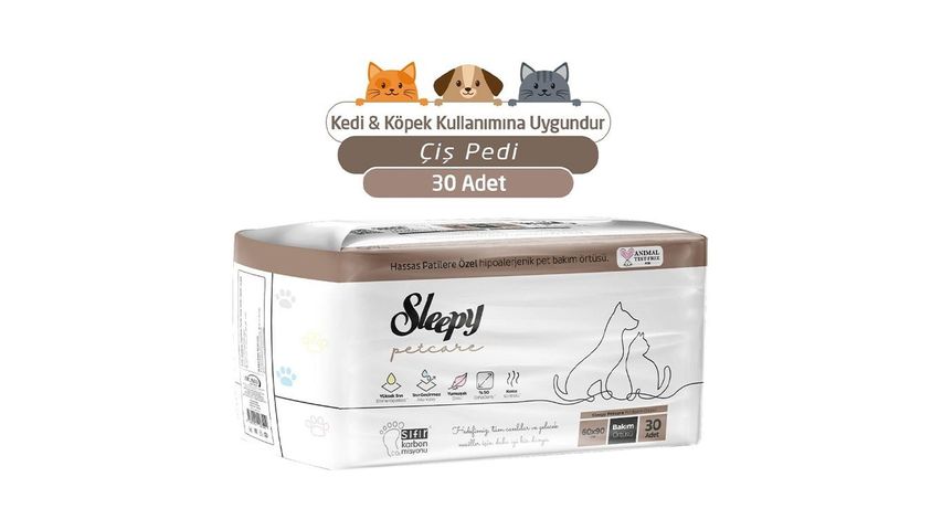 Sleepy Petcare Bakım Örtüsü 30 adet