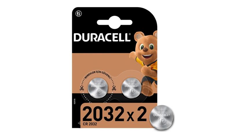 Duracell Düğme Pil 2032 2'li, 3 Volt