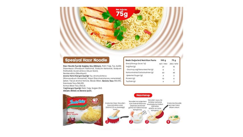 Indomie Special Hazır Noodle 75 g