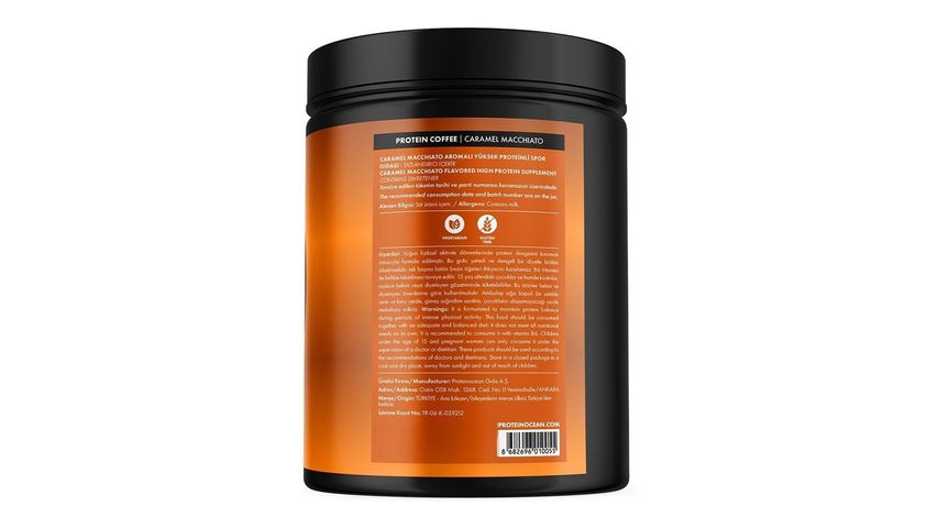Protein Ocean Coffee Caramel Macchiato Aromalı Protein Tozu 400 g