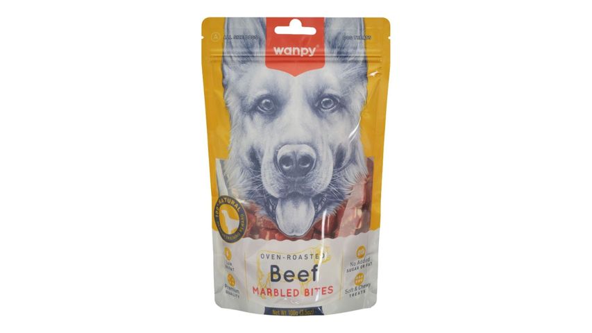 Wanpy Marbled Dog Treat Meat Pieces 100 g