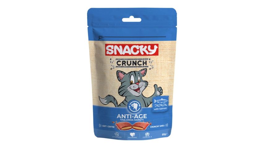 Snacky Crunch Anti-Age Anti-Aging Salmon Cat Treat 60 g