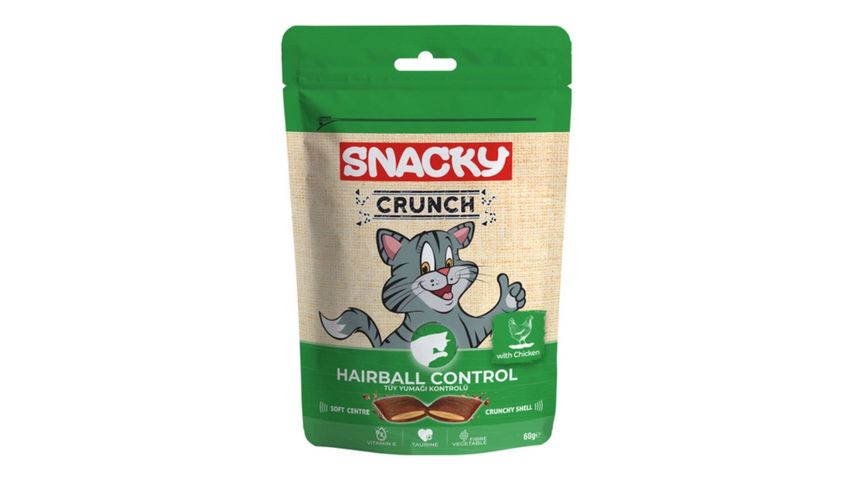 Snacky Crunch Hairball Tavuklu Kedi Ödül Maması 60 g