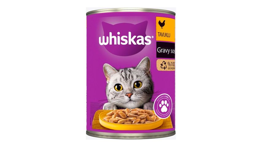 Whiskas Konserve Tavuk Etli Kedi Maması 400 g