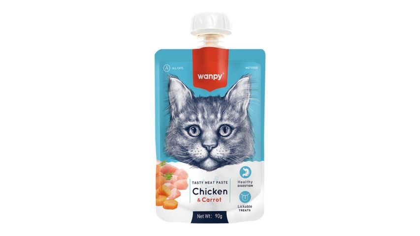 Wanpy Taze Tavuklu & Havuçlu Kedi Et Ezmesi 90 g