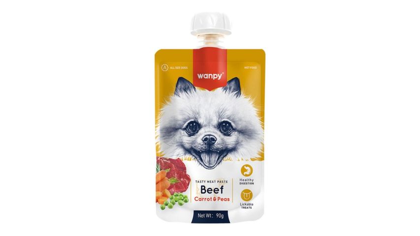 Wanpy Taze Sığır Etli & Havuçlu Köpek Et Ezmesi 90 g