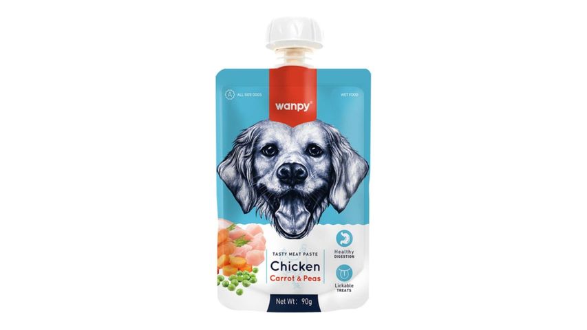 Wanpy Taze Tavuklu & Havuçlu Köpek Et Ezmesi 90 g