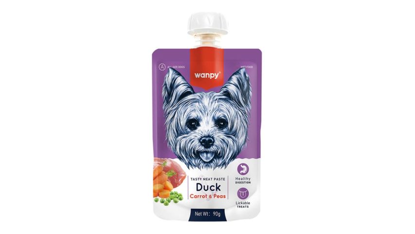 Wanpy Taze Ördekli & Havuçlu Köpek Et Ezmesi 90 g