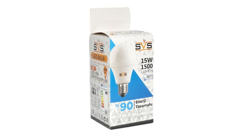 SVS Led Beyaz Ampul 15W 6500K
