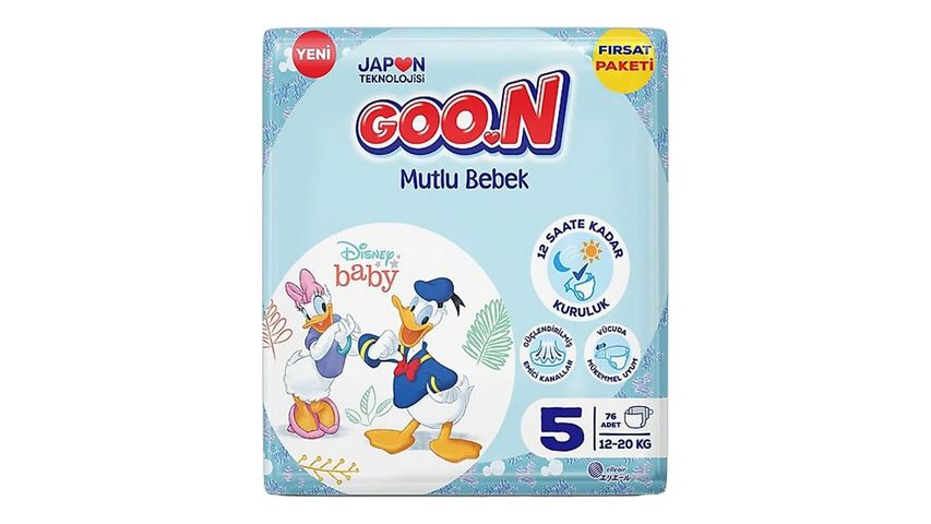 Goon Mutlu Bebek 5 Numara Bant Bebek Bezi 76 Adet
